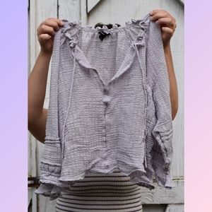 Torrid Purple Textured Top Size L/XL